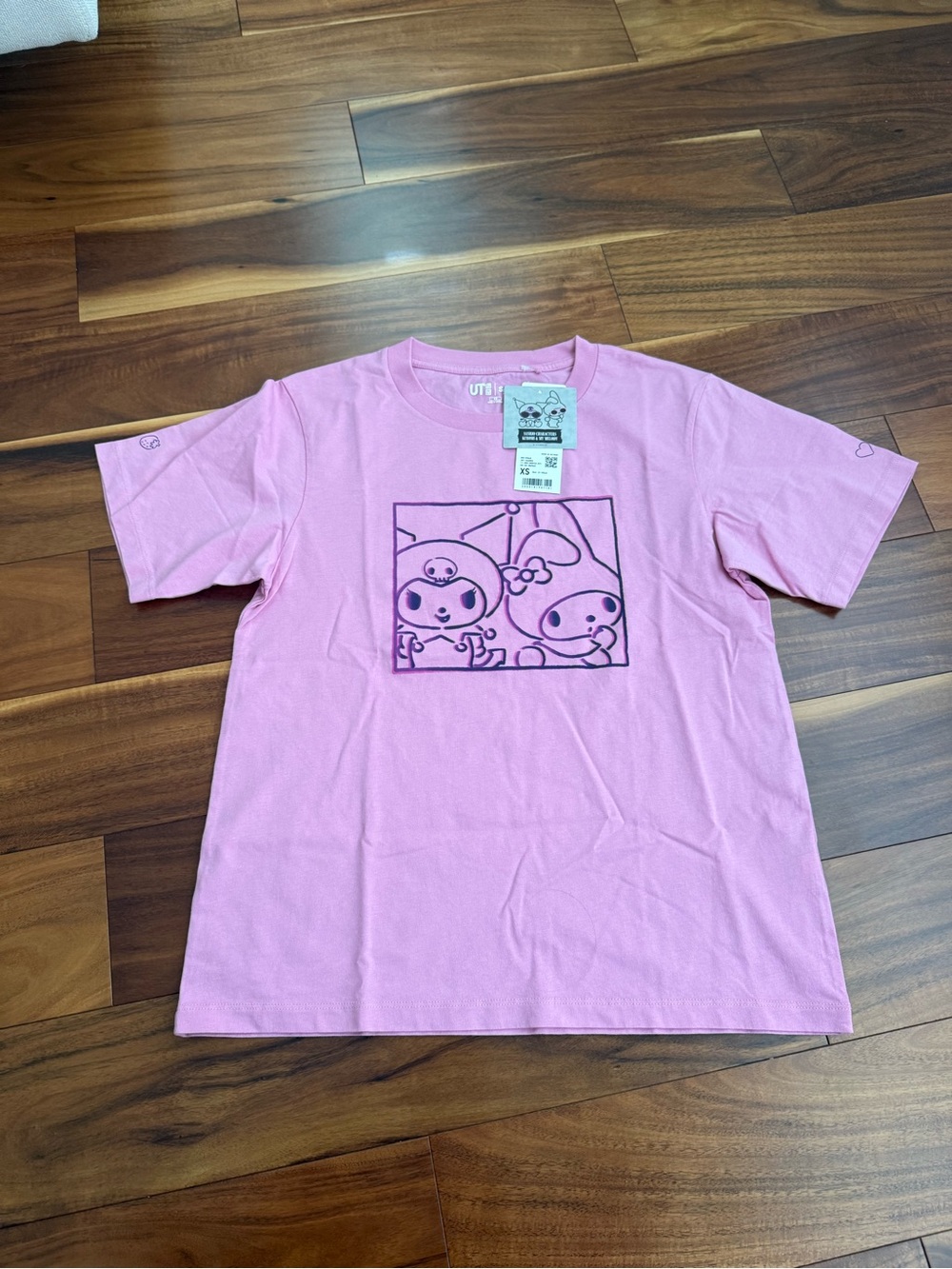 NWT Uniqlo UT Sanrio Kuromi & My Melody
Pink Graphic T-Shirt Women's XS